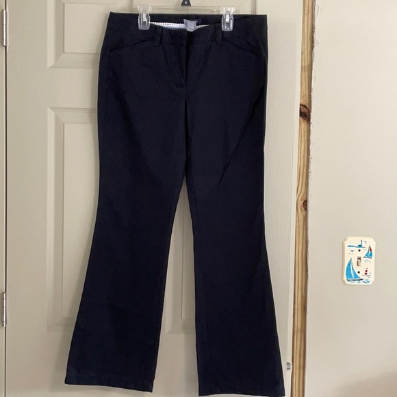 Black Lands End wide leg dress pants - Picture 1 of 11